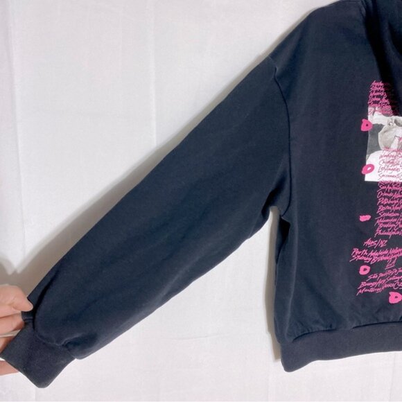 H&M Divided Black Pink Shawn Mendez Graphic Tour Sweatshirt Hoodie L - Picture 12 of 15